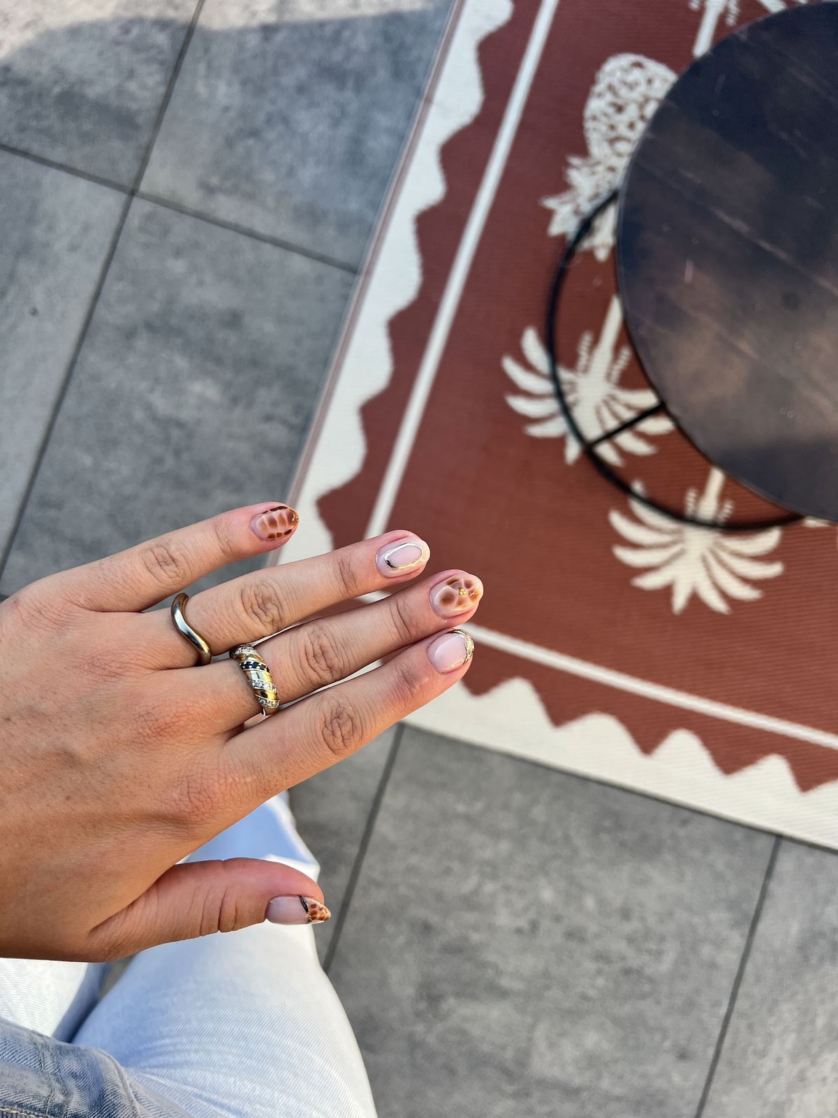 De nagels van Romy, door haarzelf gefotografeerd